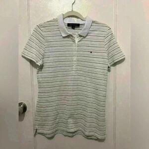 Tommy Hilfiger striped polo shirt women’s size medium